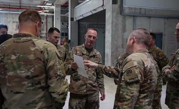 תיעוד מתוך המפקדה האמריקנית בקריית גת | צילום: U.S. Central Command