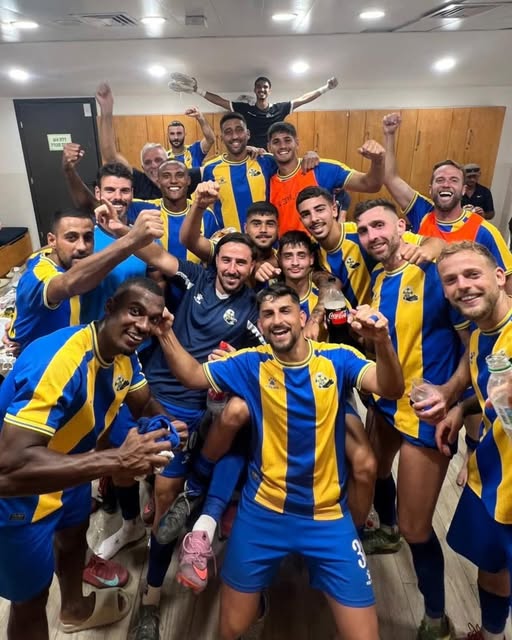 מכבי קריית גת חוגגת, מתוך דף הפייסבוק של המועדון