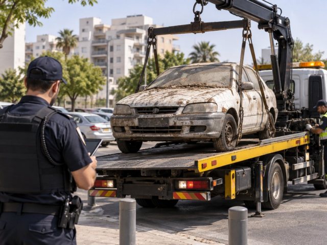 אילוסטרציה גרירת רכבב נטוש 