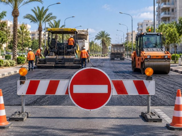 אילוסטרציה עבודות בכביש