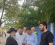 ראשי המינהלות פיקדו על העבודה, וינגרטן וללוש הגיעו להתרשם מקרוב 