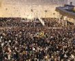 חצי מיליון איש בכותל בחנוכה: נר שמיני הודלק במעמד שר הביטחון 