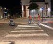 בזמן שישנתם: חידוש סימוני הכבישים ברחבי העיר