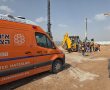 תאונת עבודה במתחם בית החולים החדש בקריית גת: פועל בן 19 נפגע מטרקטור