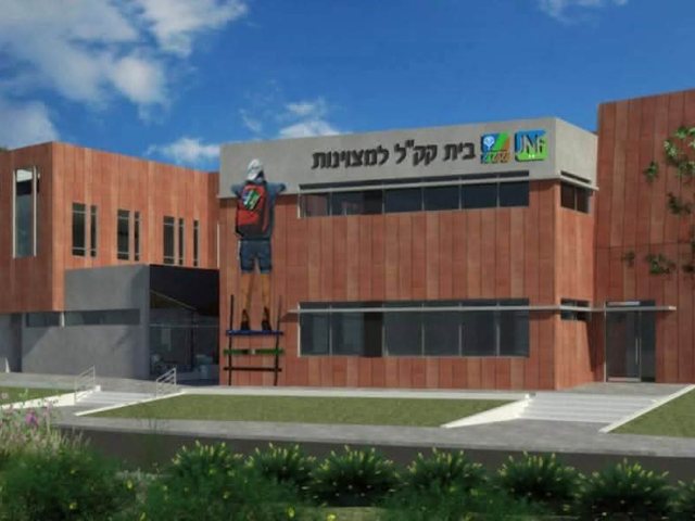 הדמיית בית קק"ל שיוקם בקריית גת